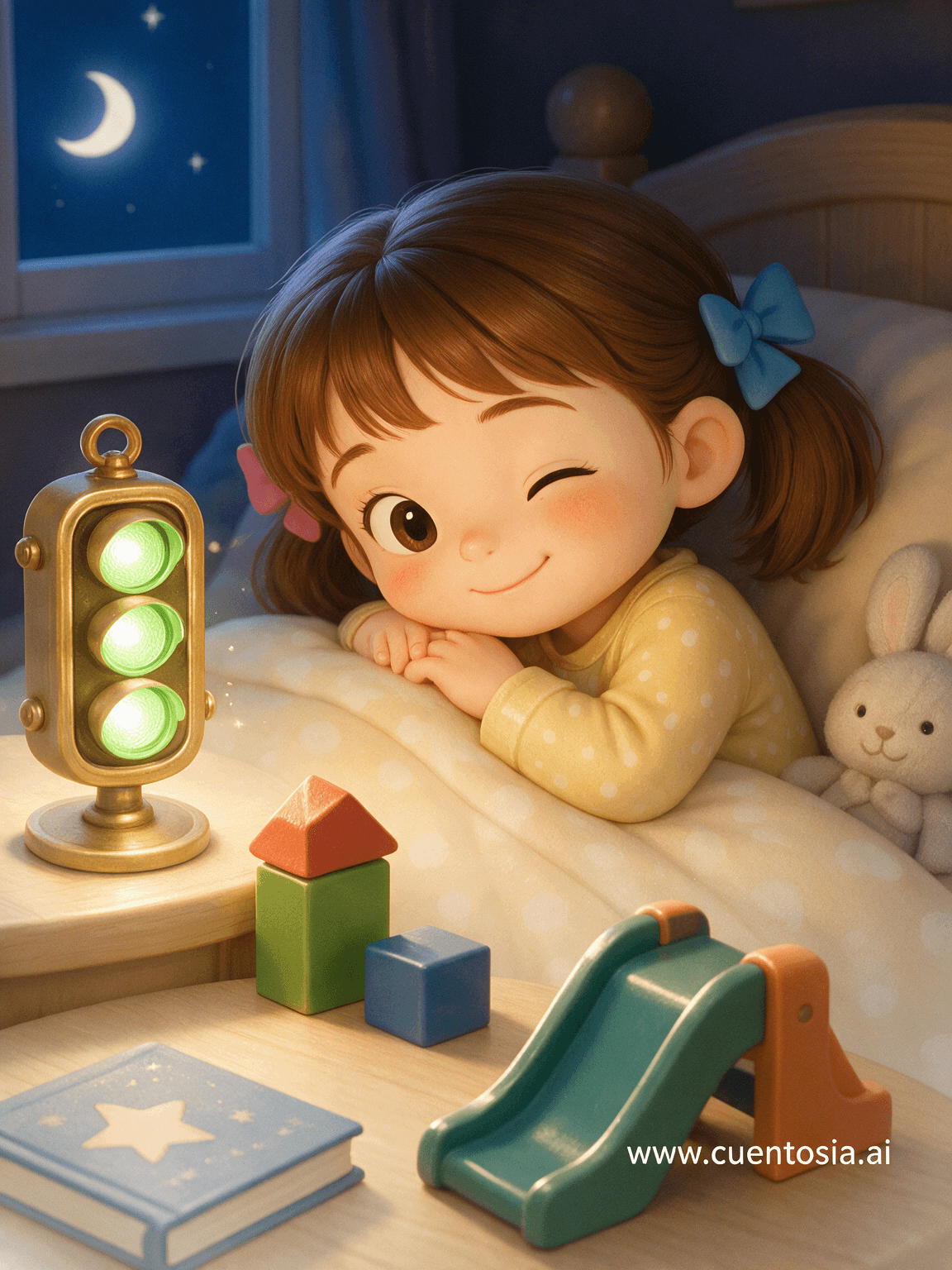 Back cover: Noa and the Green Light Rules