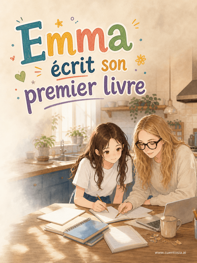 Emma écrit son premier livre