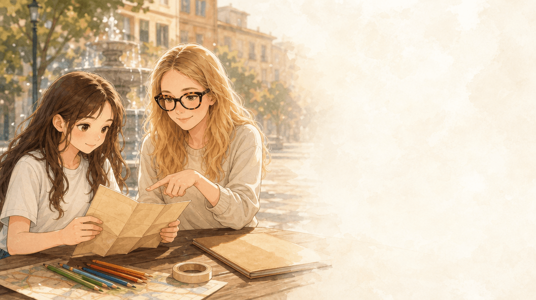 Illustration de la scène 7: Emma écrit son premier livre