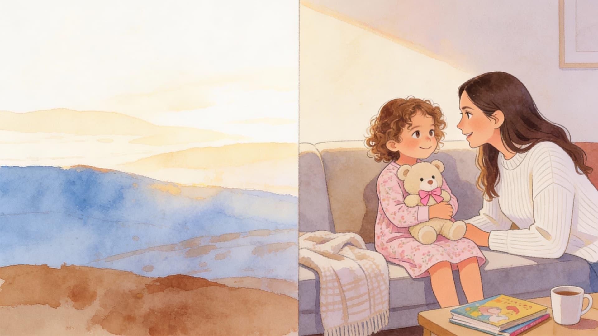 Ilustración de la escena 1: El día que me convertí en hermana mayor