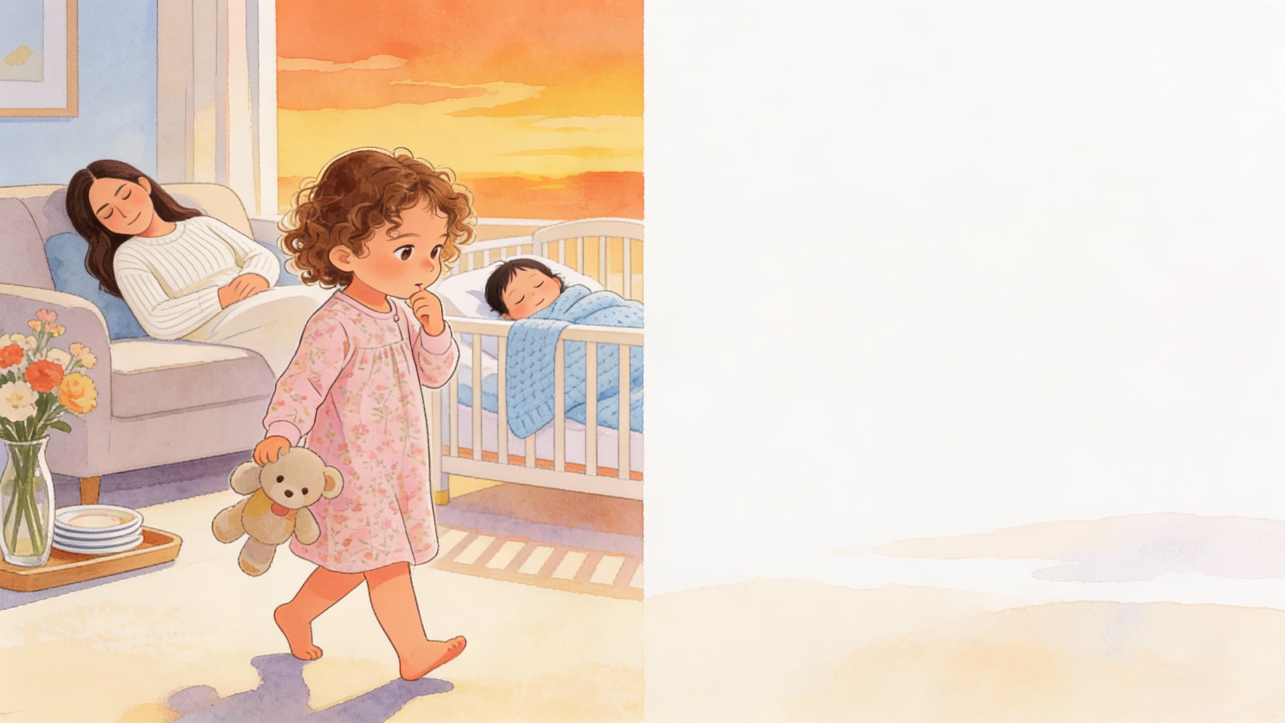 Ilustración de la escena 10: El día que me convertí en hermana mayor
