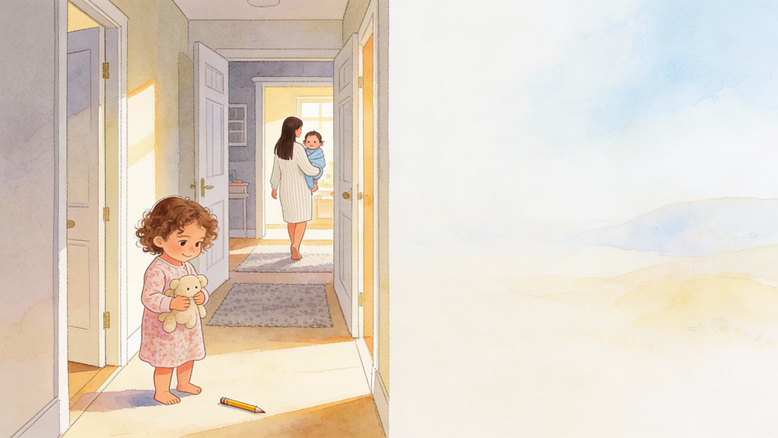 Ilustración de la escena 6: El día que me convertí en hermana mayor