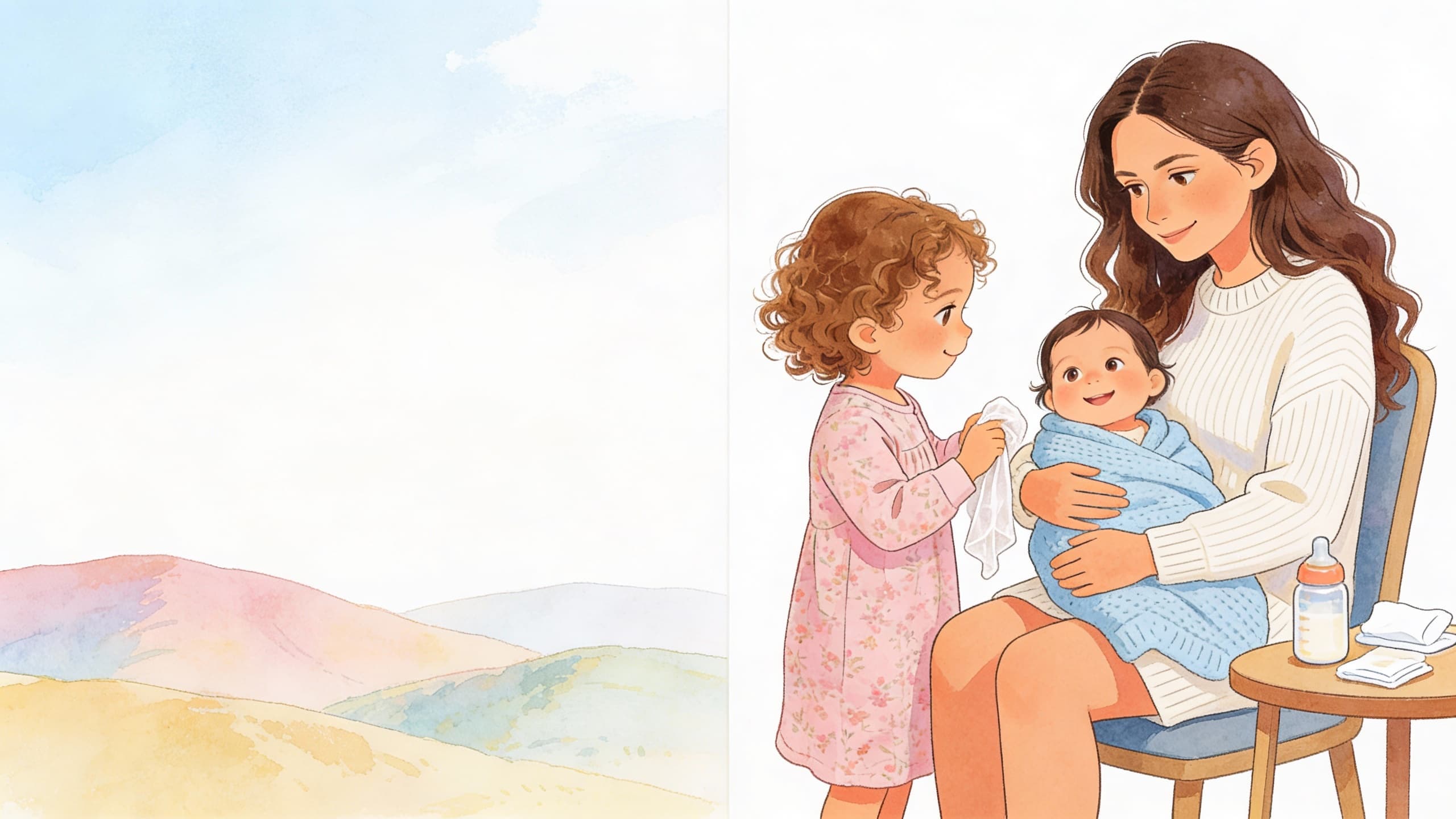 Ilustración de la escena 9: El día que me convertí en hermana mayor