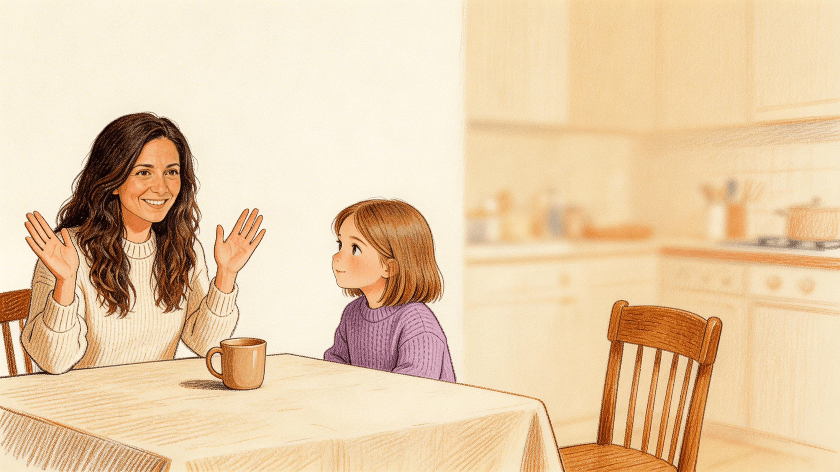 Para tu madre — Una de sus escenas ilustradas