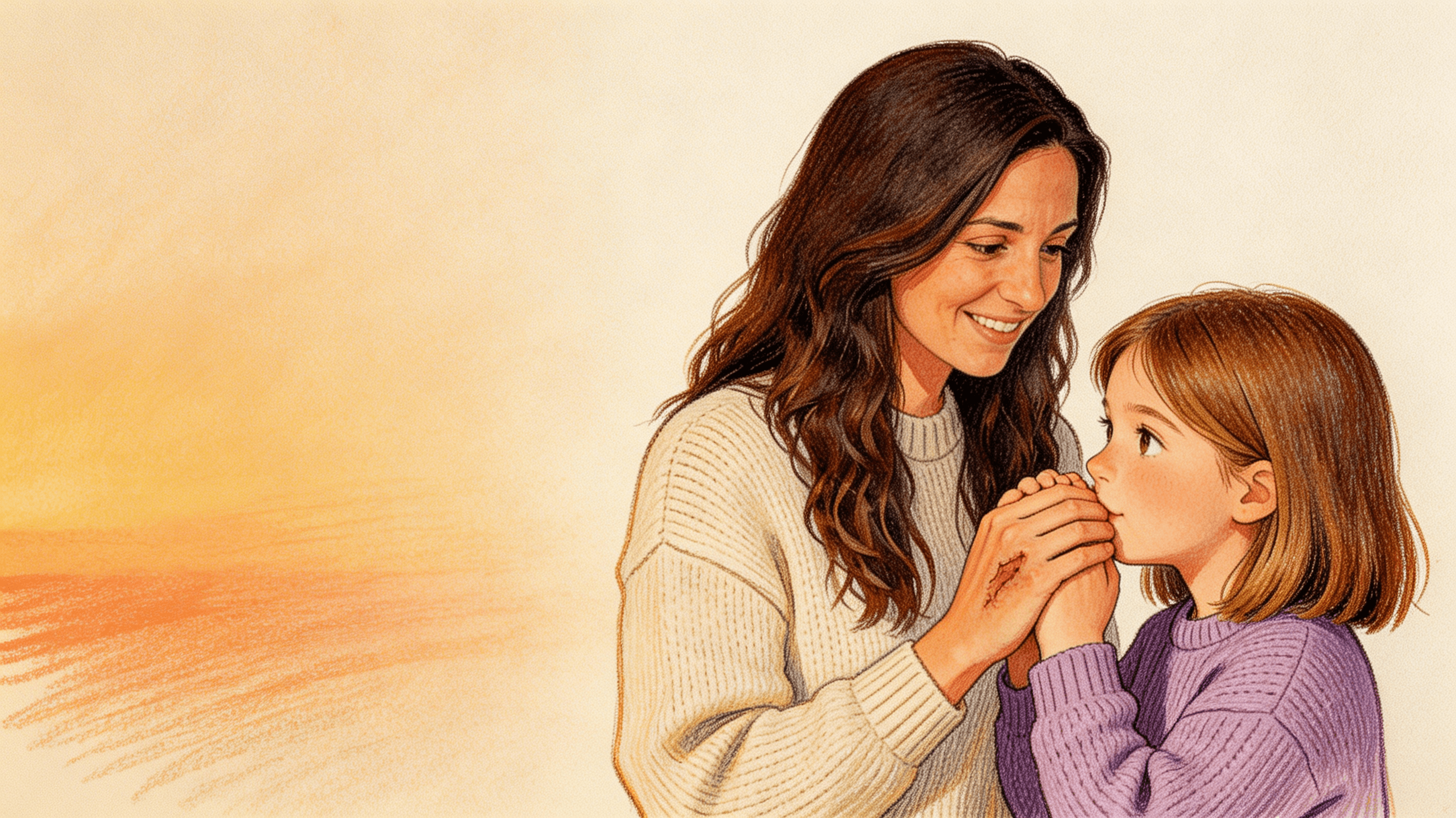 Ilustración de la escena 5: Las manos de mamá