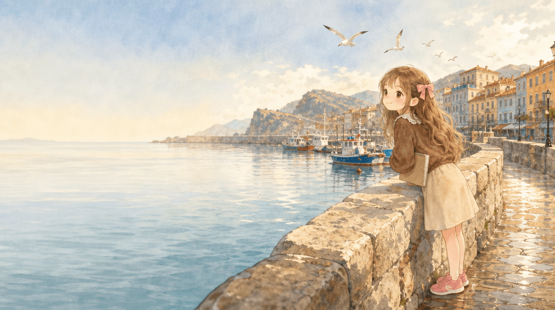 Illustration de la scène 2: Daphnée découvre Ribadesella