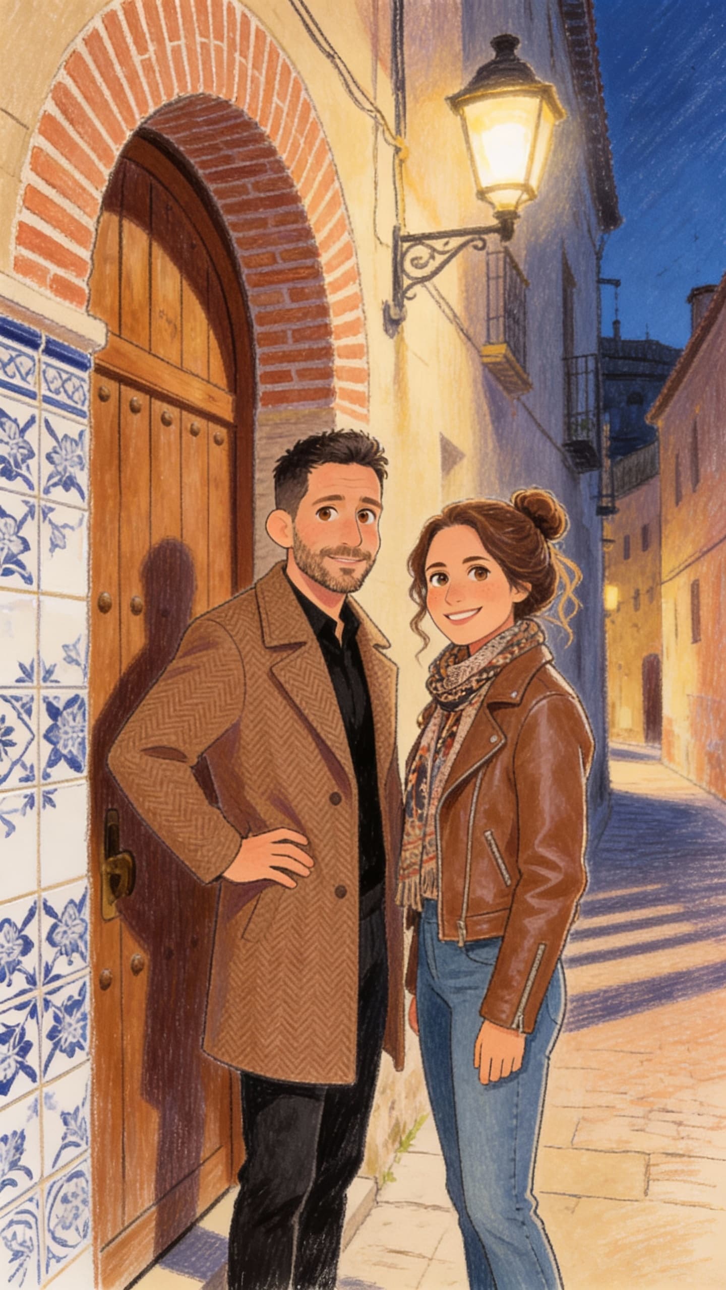 Ilustración de la escena 9: Latido de la Piedra: Una historia de amor en Toledo