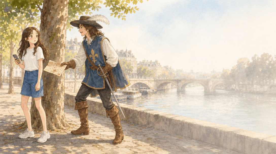 Illustration de la scène 3: Emma découvre Paris