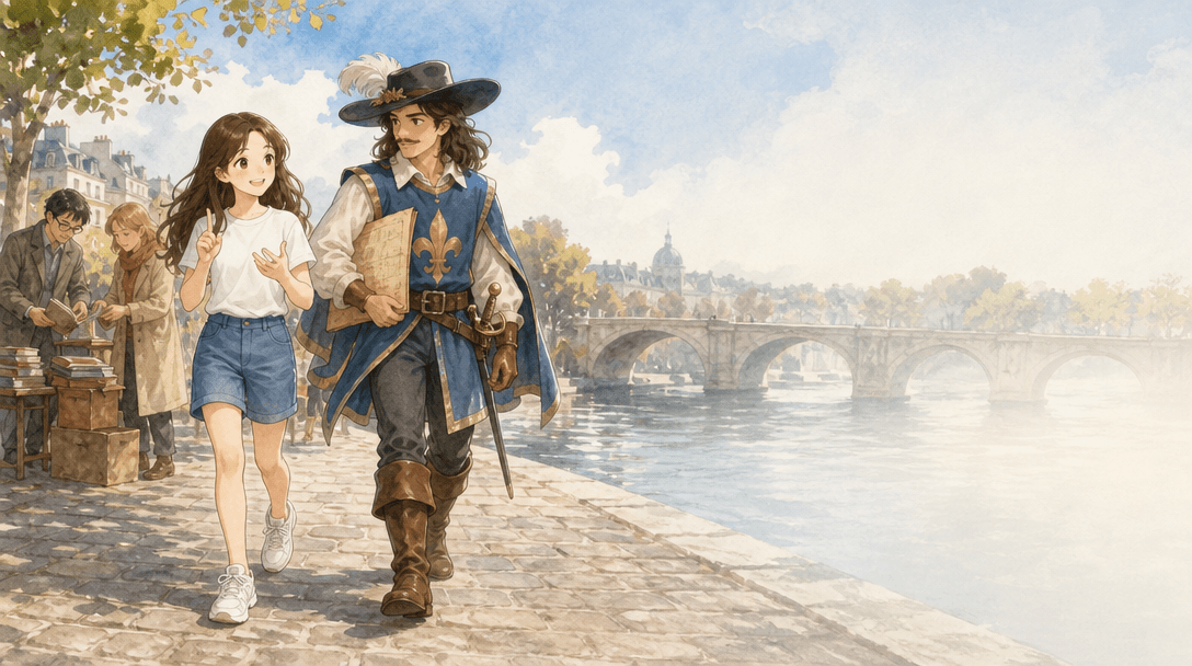 Illustration de la scène 5: Emma découvre Paris