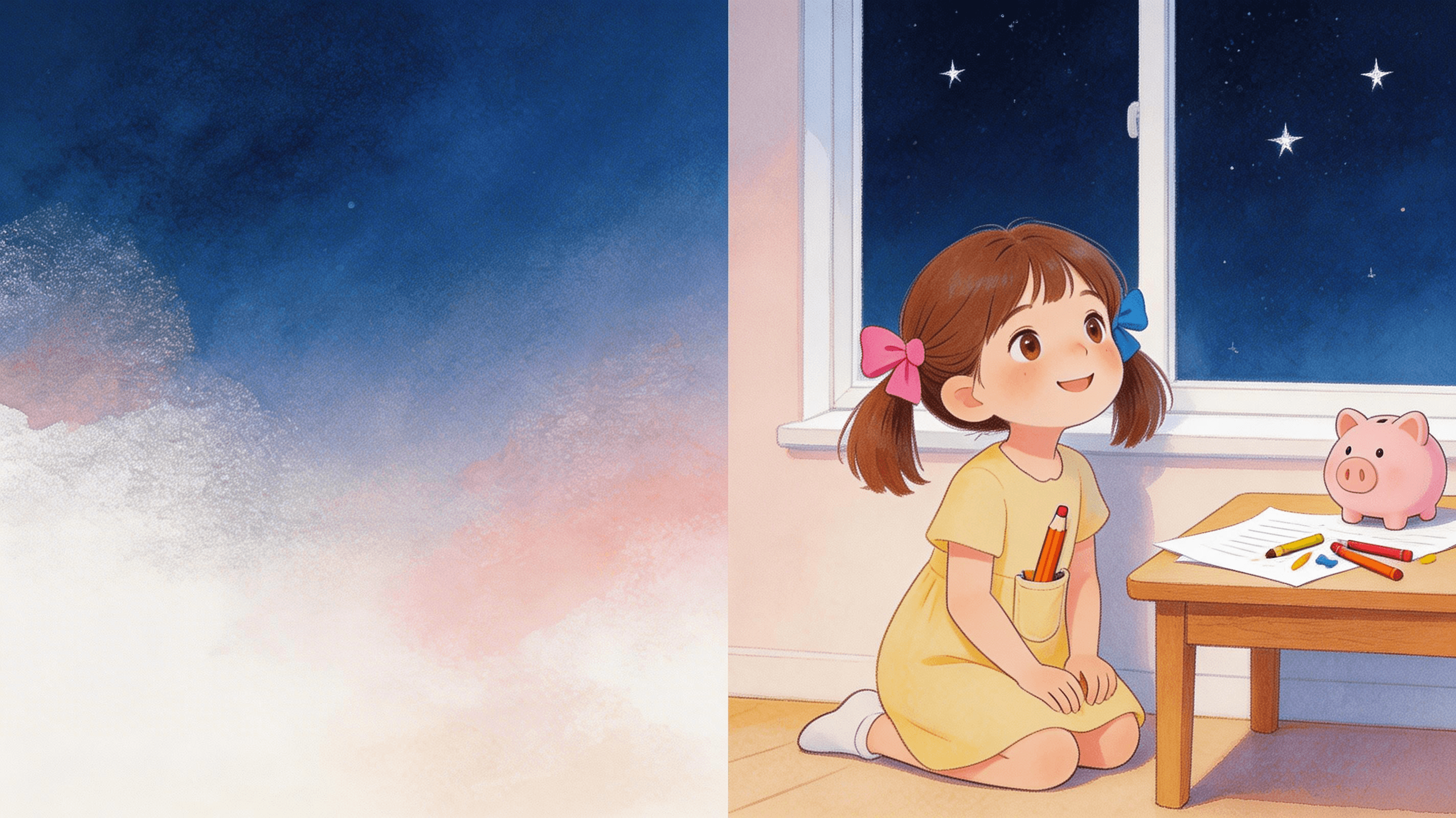 Ilustración de la escena 1: Las estrellas que mamá encendía cada noche