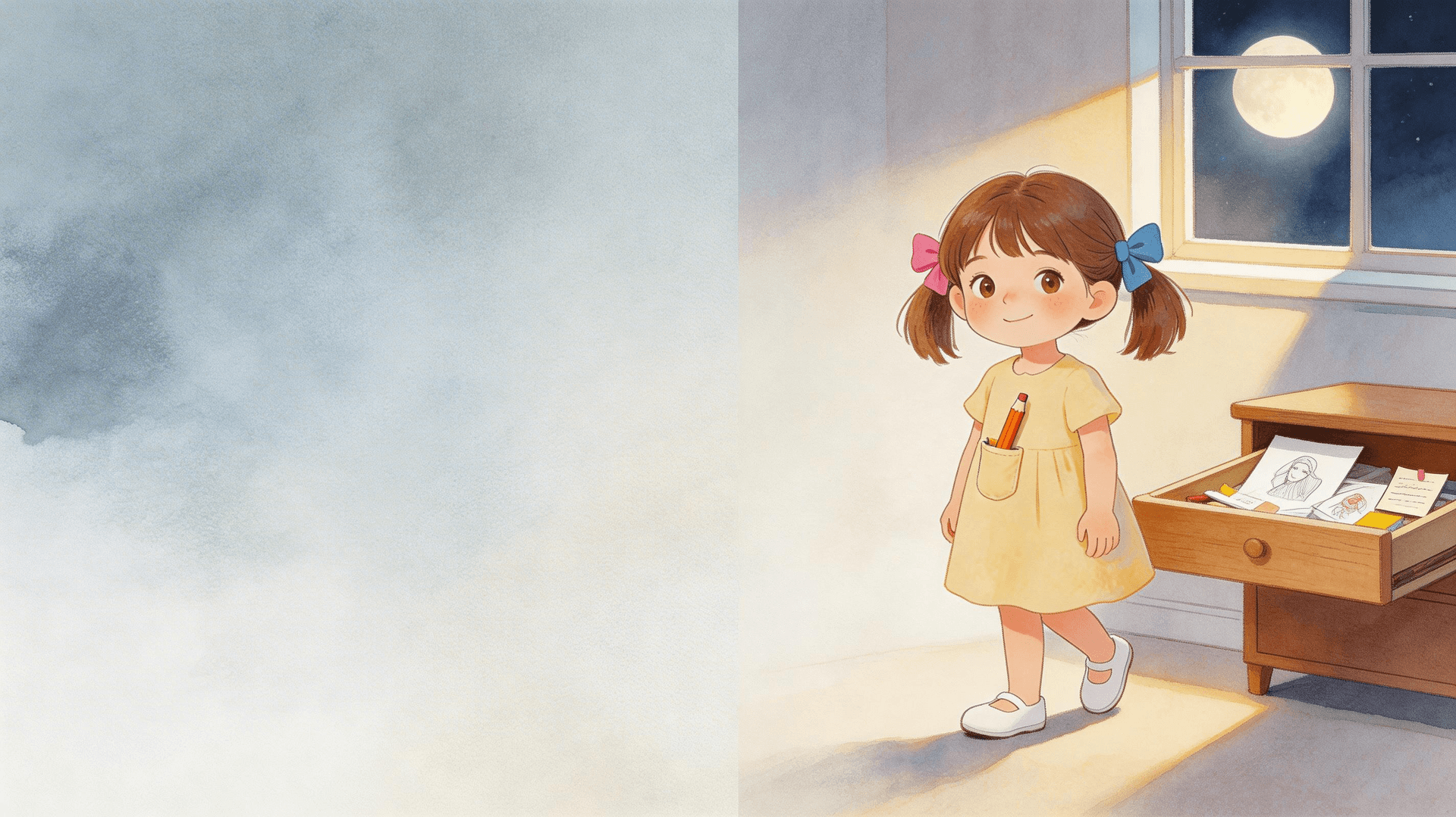 Ilustración de la escena 3: Las estrellas que mamá encendía cada noche