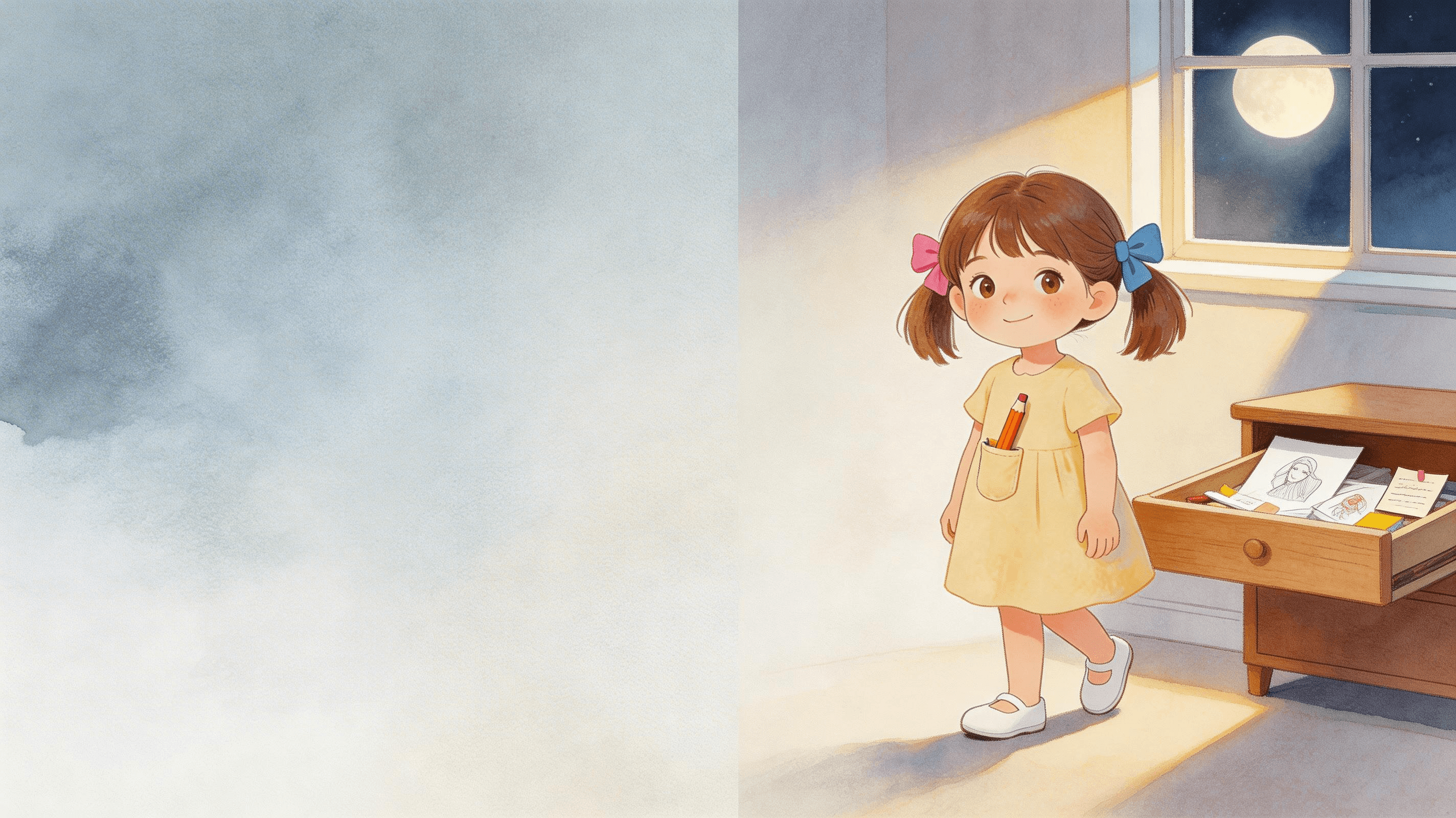 Ilustración de la escena 3: Las estrellas que mamá encendía cada noche