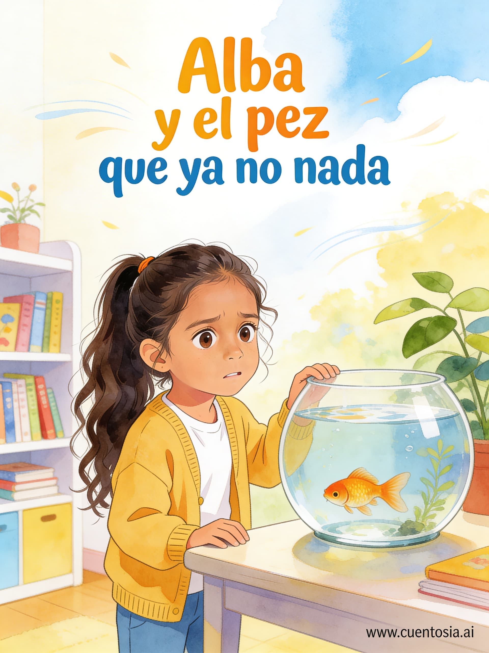 Portada: Alba y el pez que ya no nada