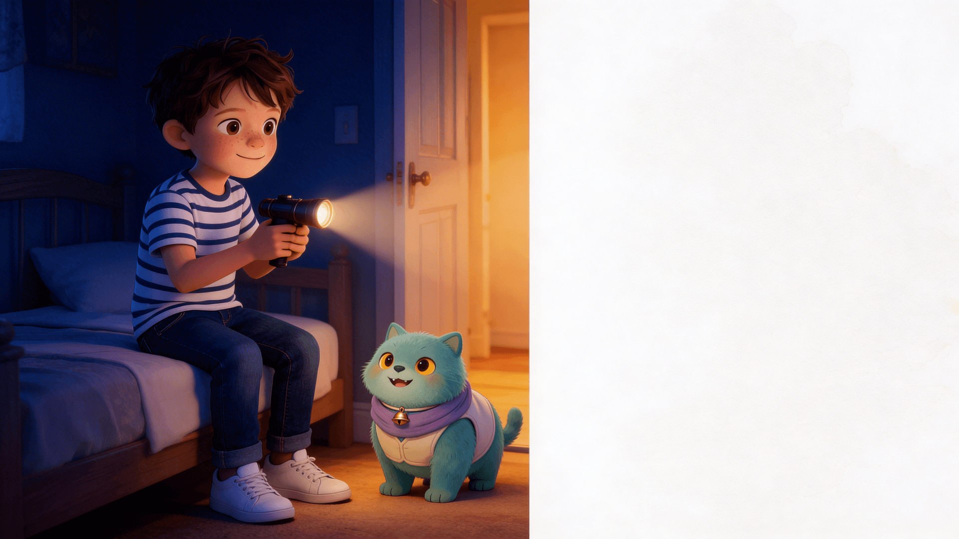 Ilustración de la escena 2: El monstruo que se comía los miedos