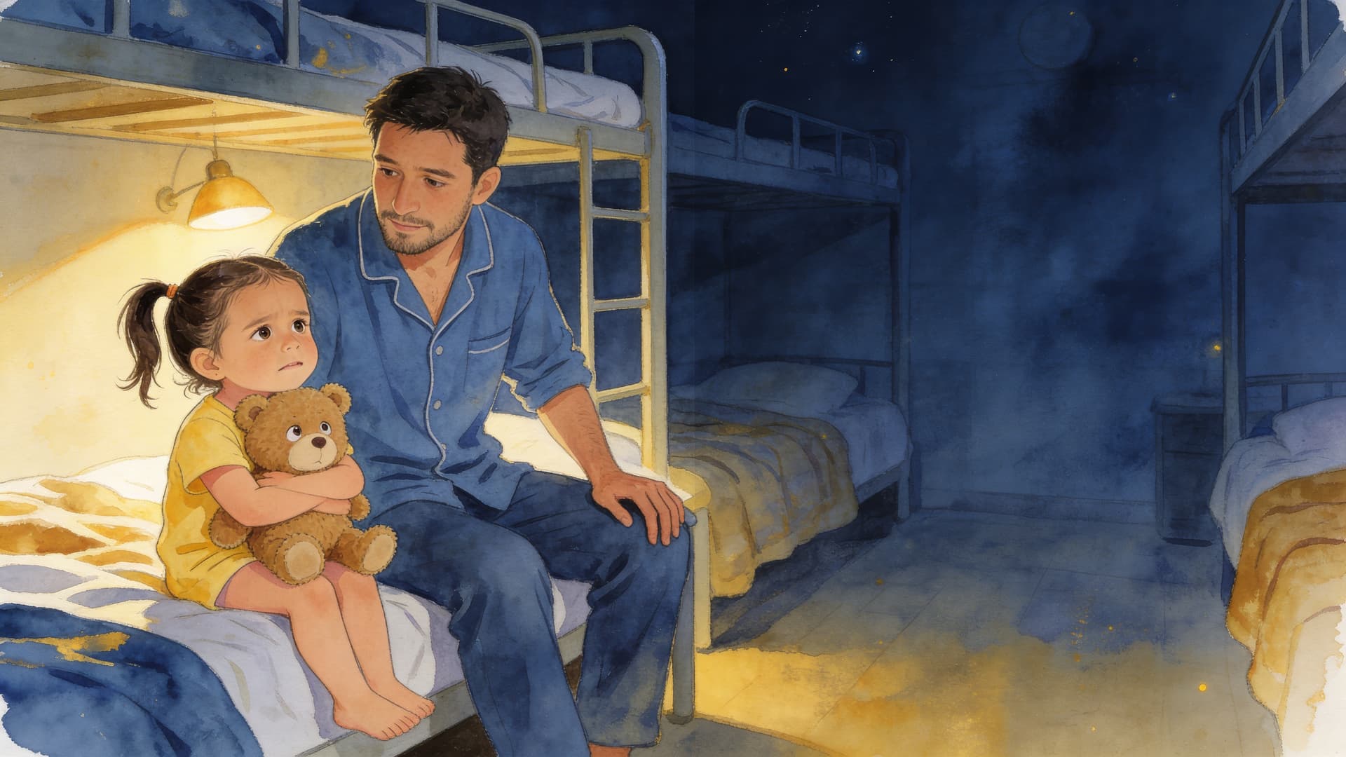 Ilustración de la escena 6: Valentina, ¿dónde está mi chupete?