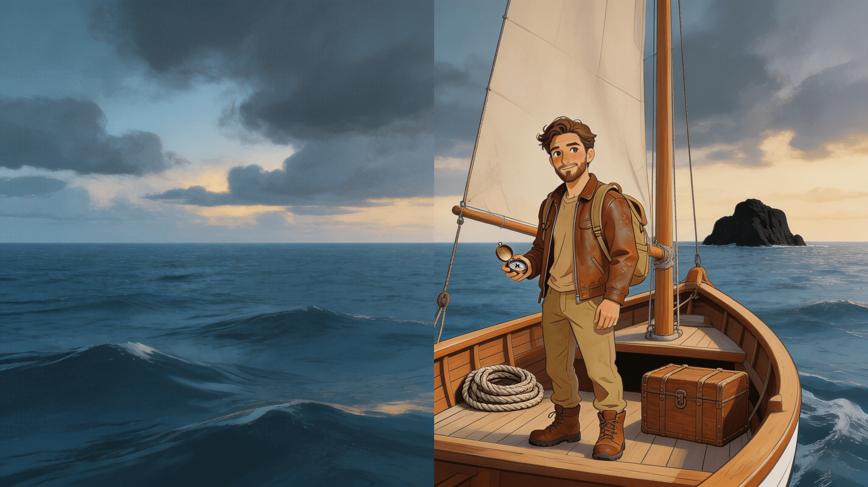 Ilustración de la escena 3: El cartografo del fin del mundo: una aventura de mapas, misterio y lazos de familia