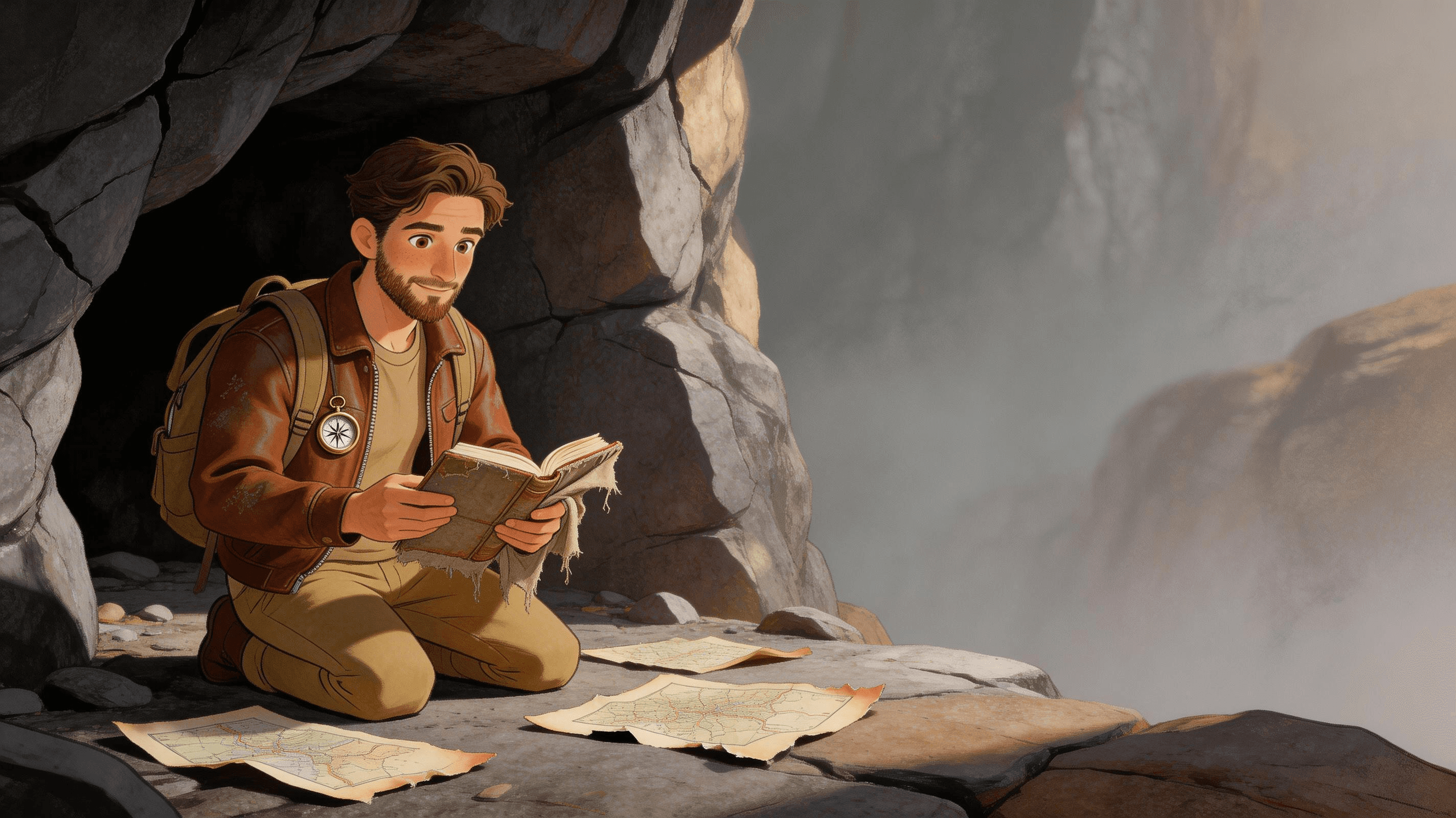 Ilustración de la escena 4: El cartografo del fin del mundo: una aventura de mapas, misterio y lazos de familia