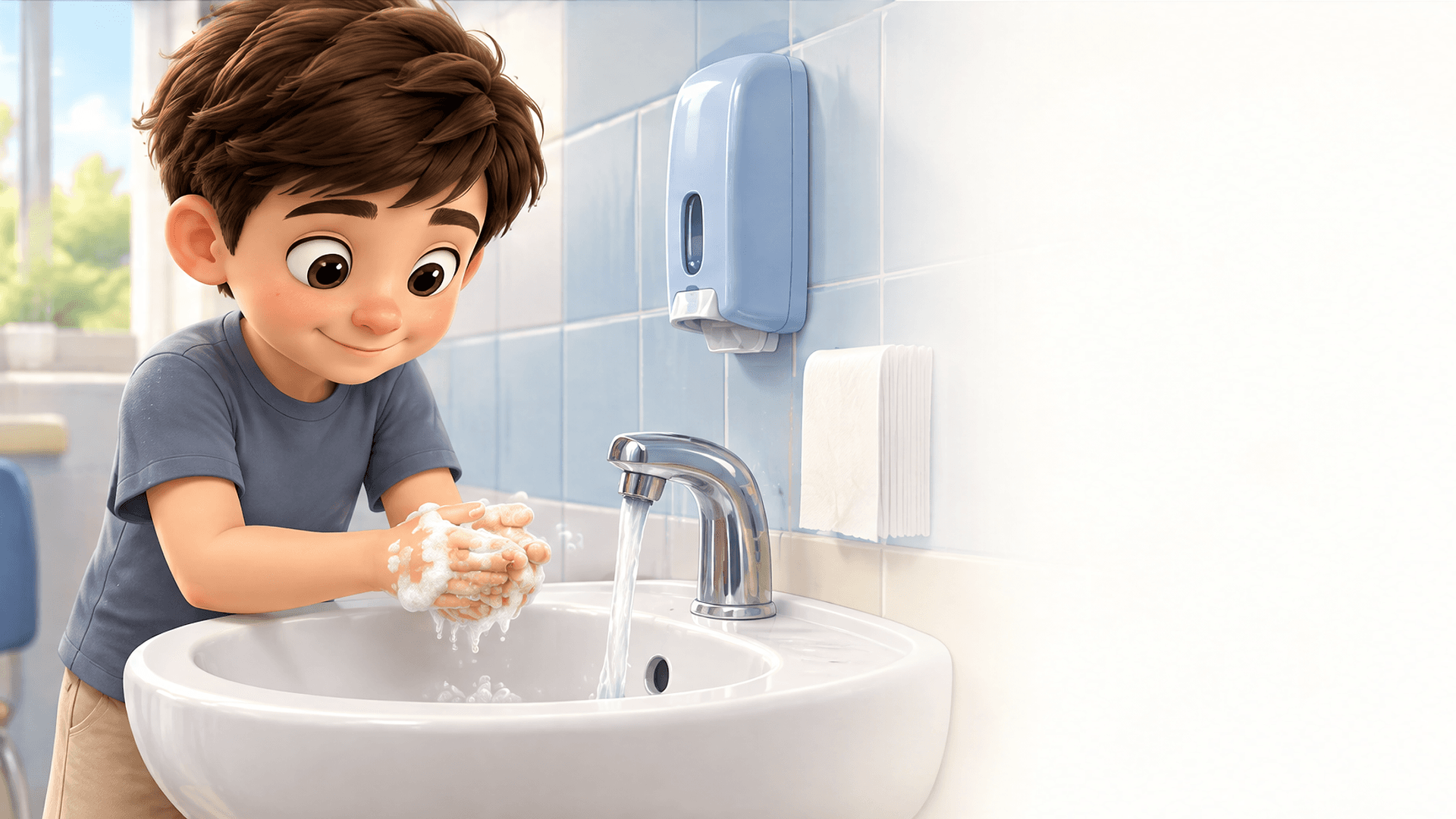 Ilustración de la escena 7: Los pequeños invasores y el mundo invisible
