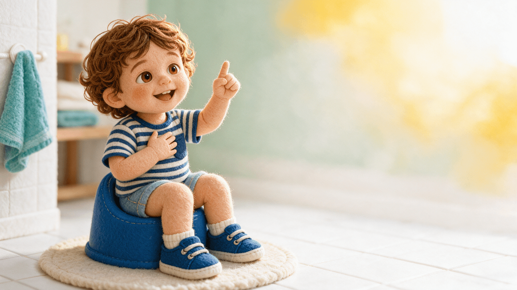 Scene illustration 2: Hugo and the Brave Little Potty