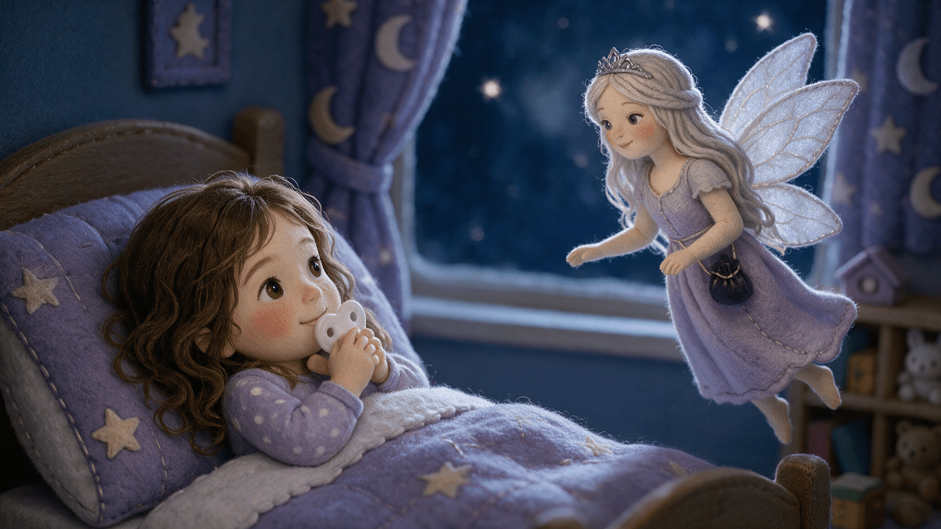 Scene illustration 2: Emma and the Pacifier Fairy