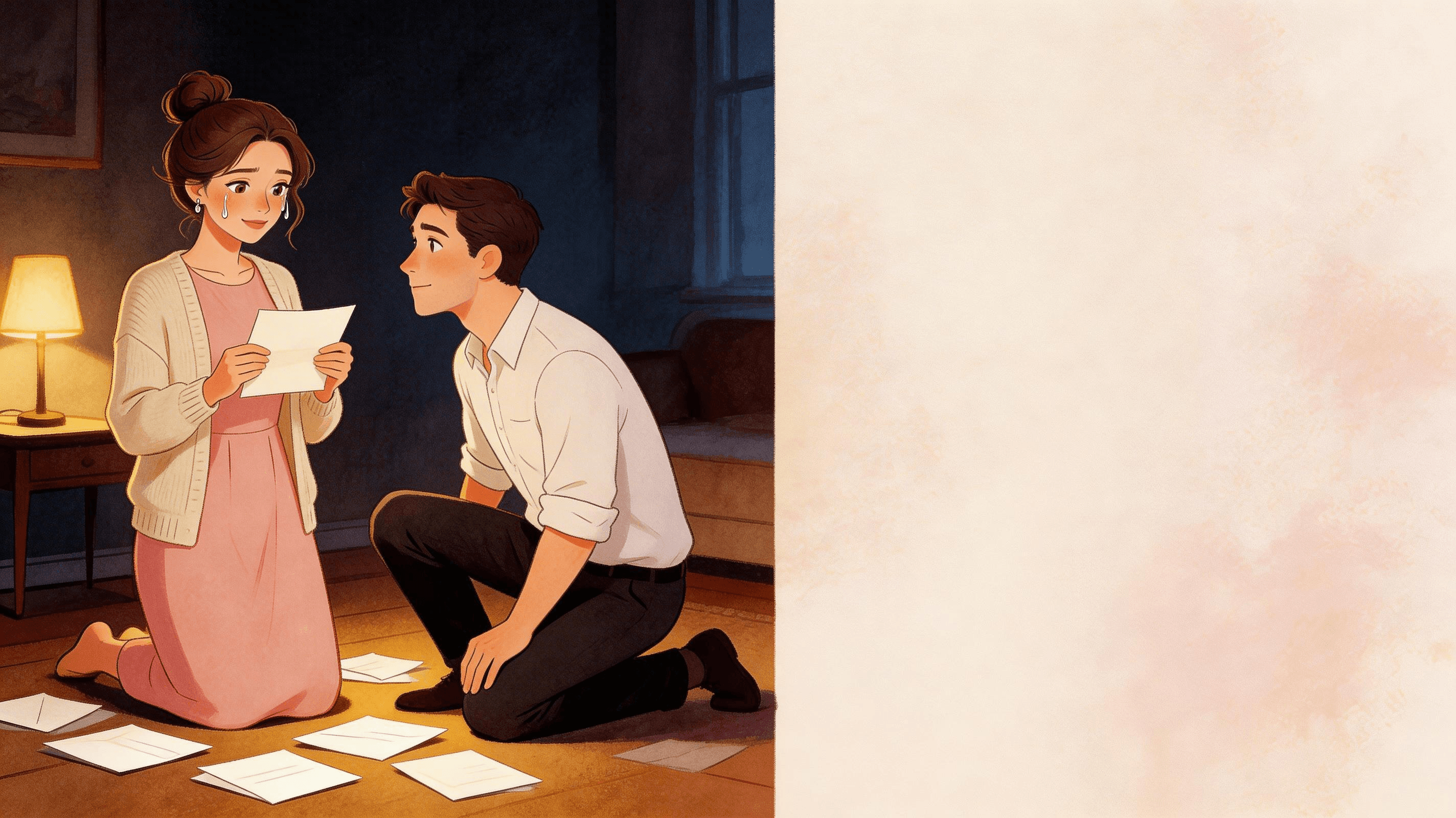 Ilustración de la escena 4: El día que todo empezó con un sí