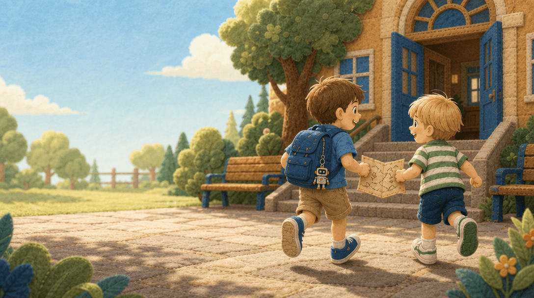 Ilustración de la escena 7: La vuelta al cole tras las vacaciones