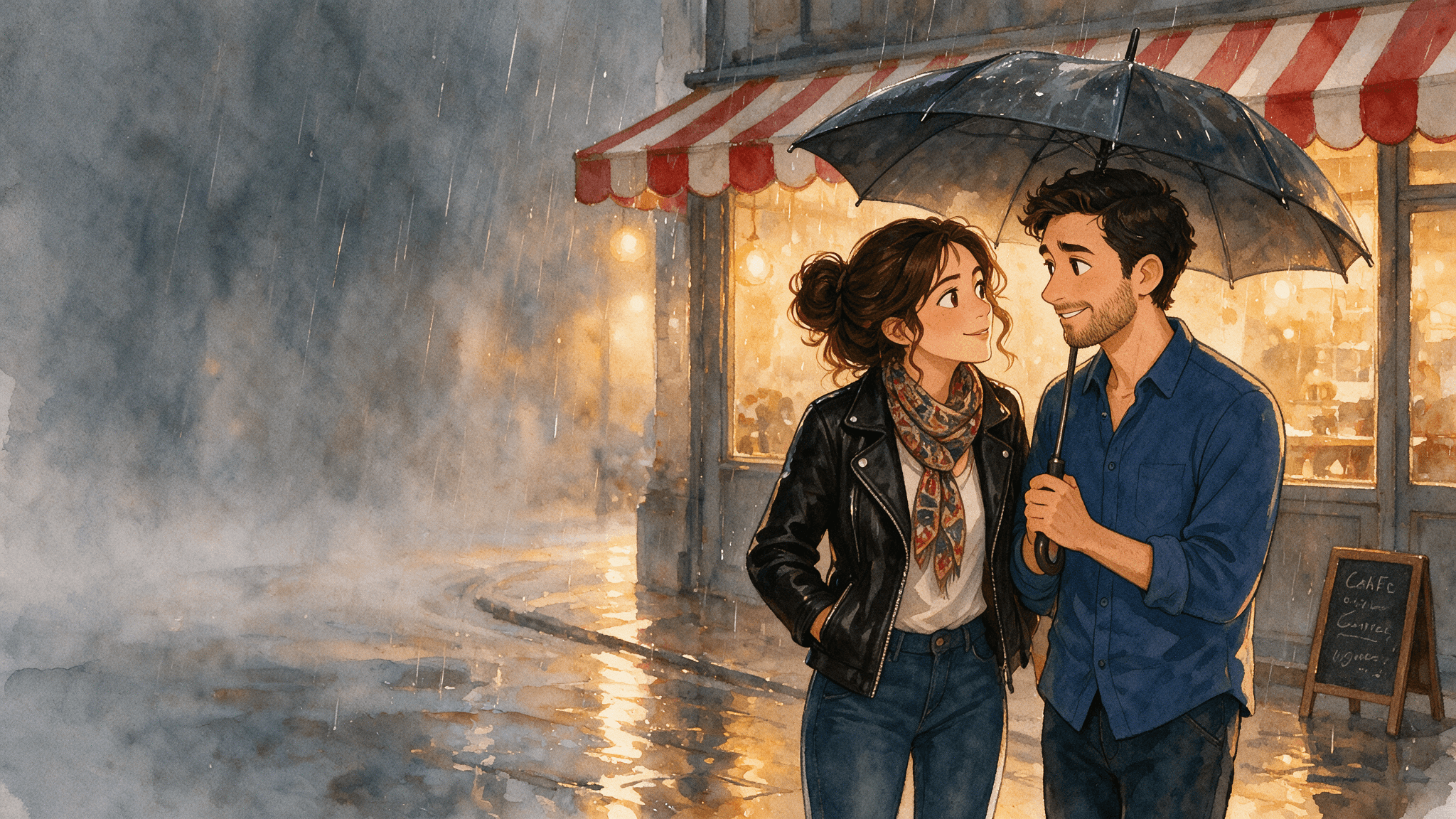 Scene illustration 1: The Two True Stories of Elena and Amir