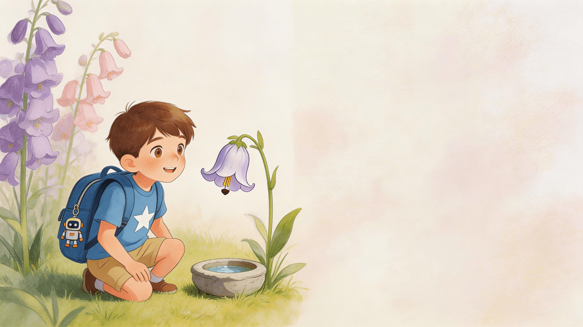 Ilustración de la escena 2: El jardín de los gracias
