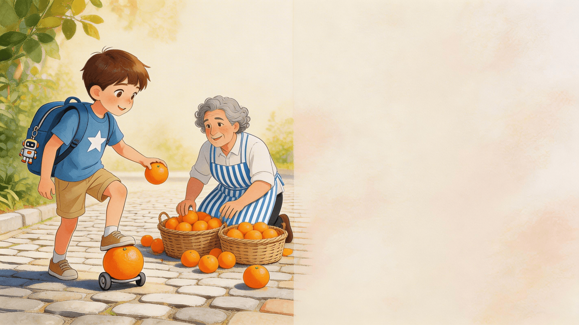 Ilustración de la escena 4: El jardín de los gracias