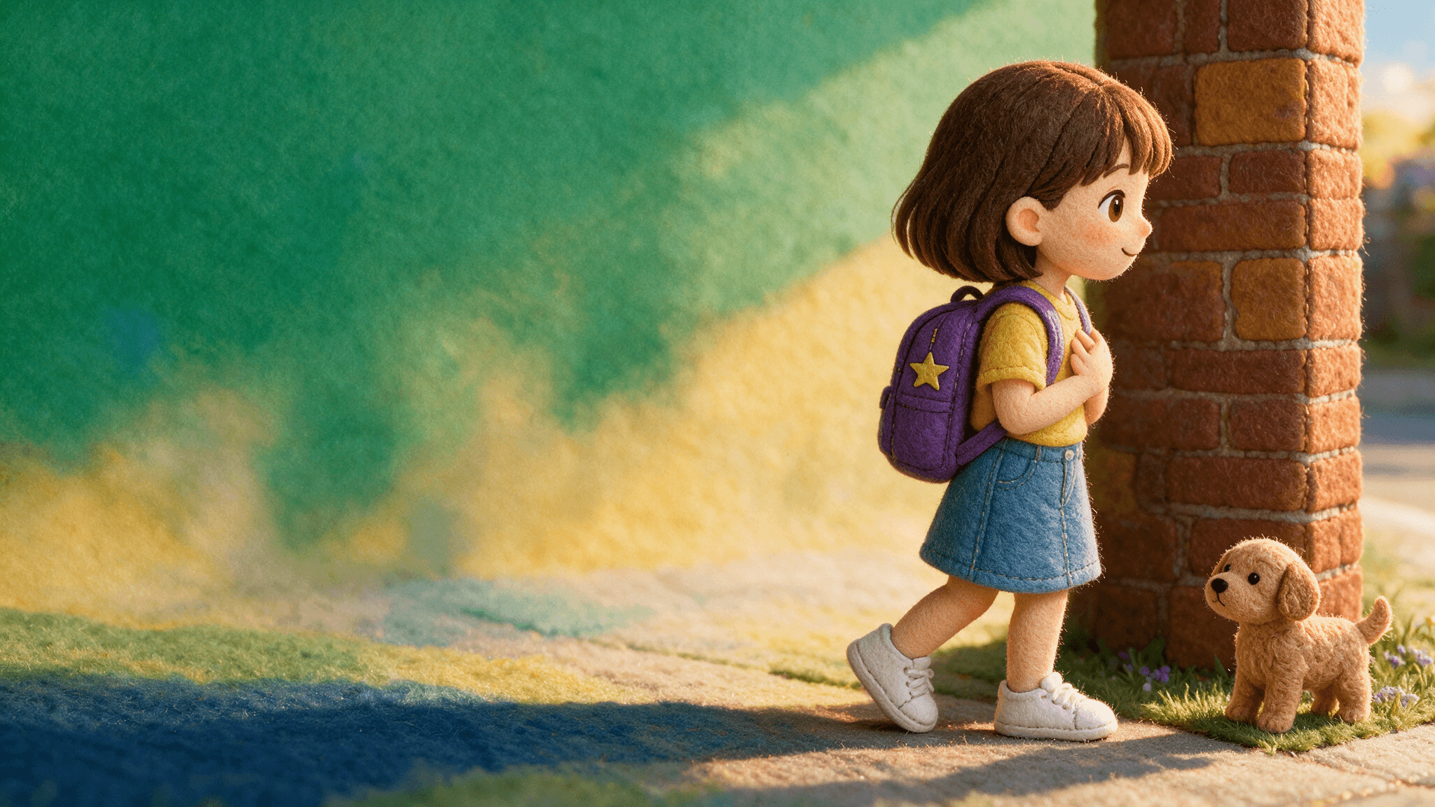 Ilustración de la escena 3: Martina y los pasos pequeños