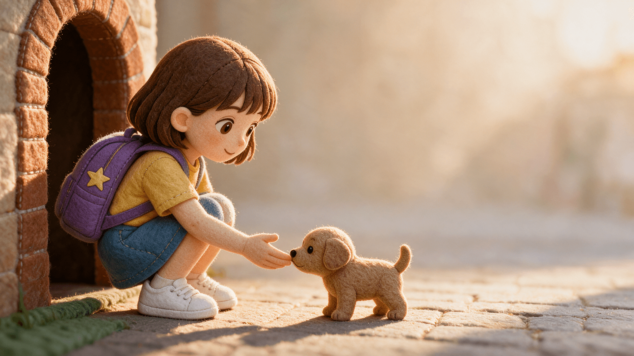 Ilustración de la escena 4: Martina y los pasos pequeños