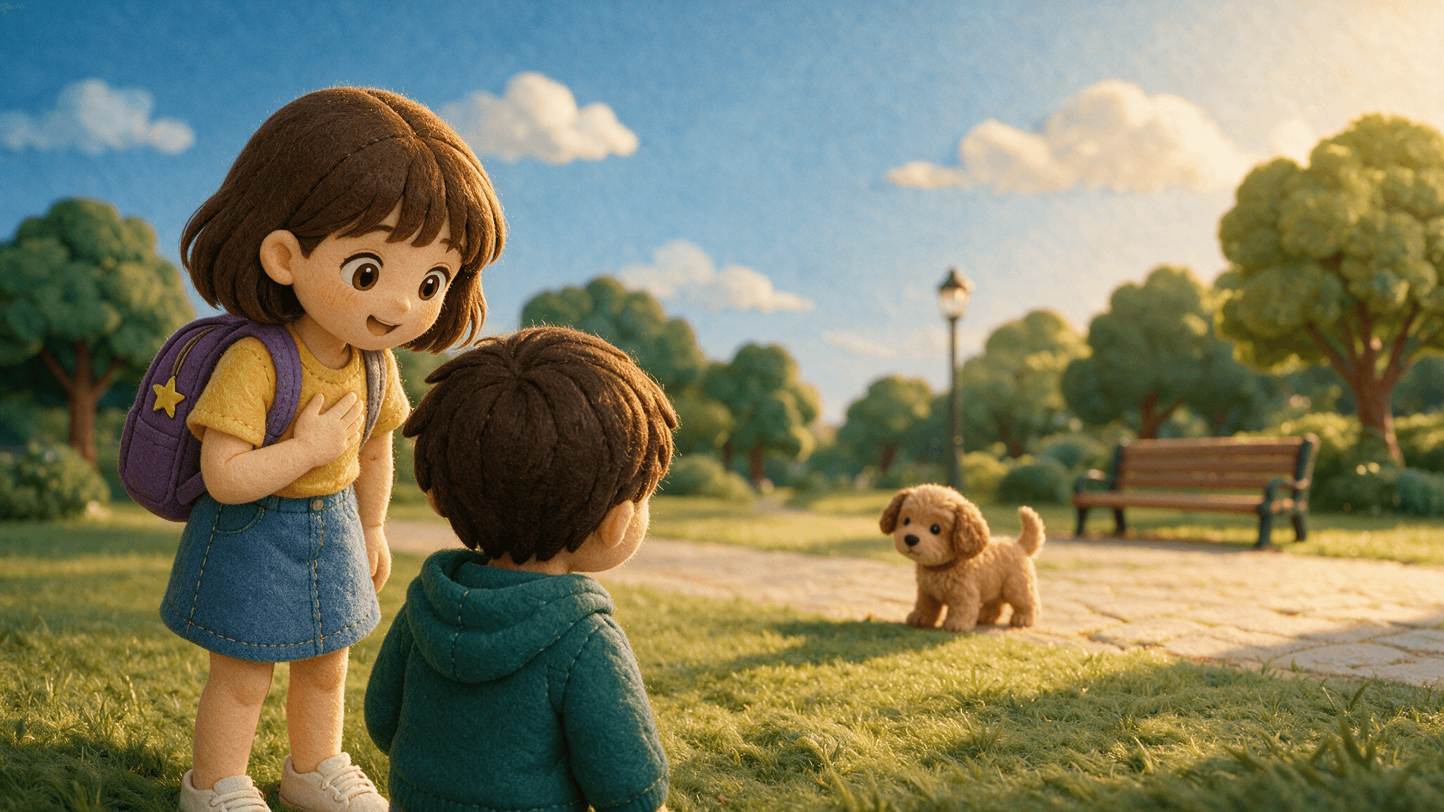 Ilustración de la escena 6: Martina y los pasos pequeños