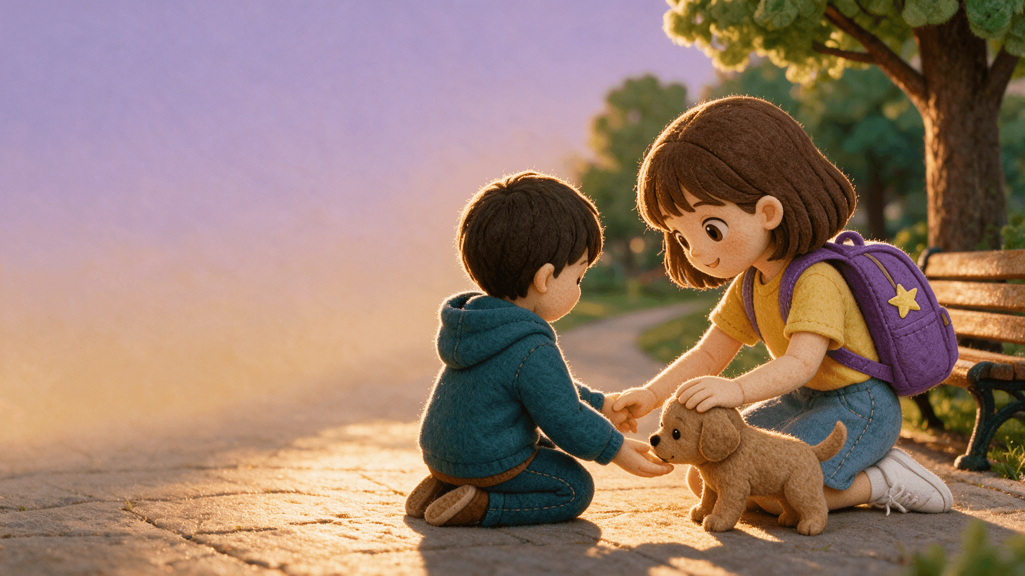 Ilustración de la escena 7: Martina y los pasos pequeños