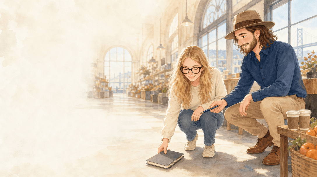 Illustration de la scène 1: Rencontre à San Francisco