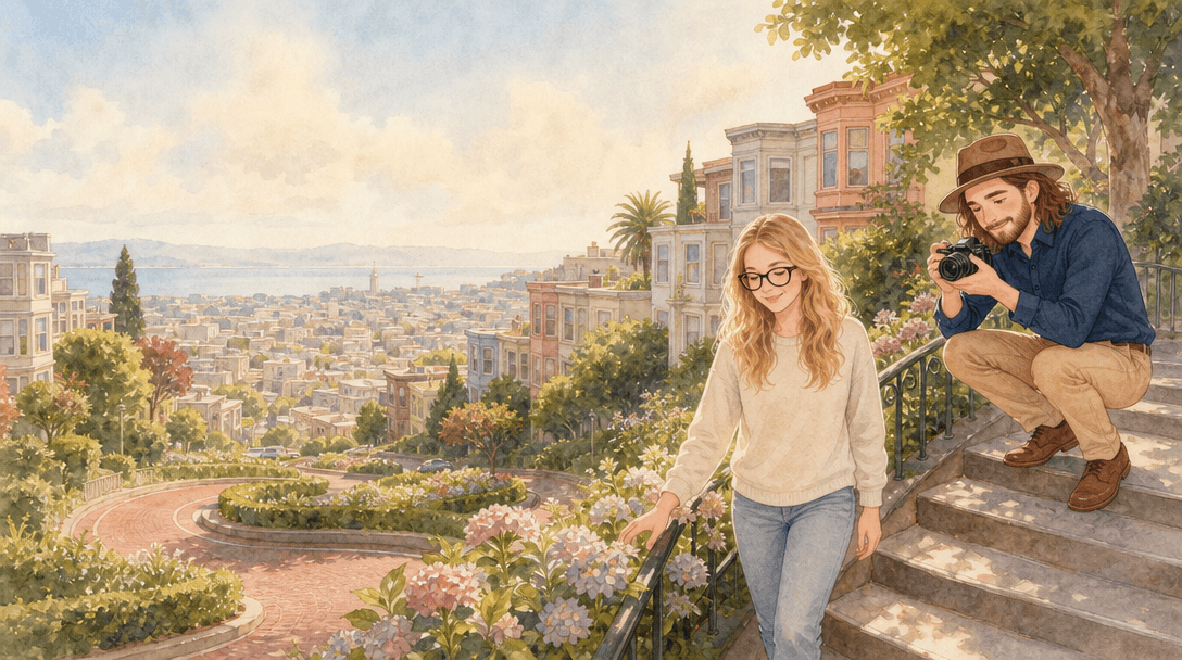 Illustration de la scène 3: Rencontre à San Francisco