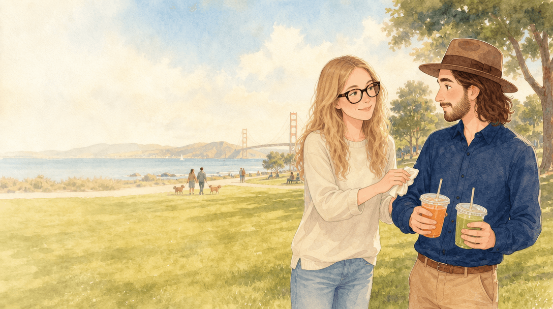 Illustration de la scène 5: Rencontre à San Francisco
