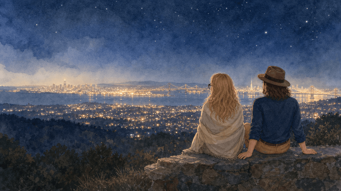 Illustration de la scène 9: Rencontre à San Francisco