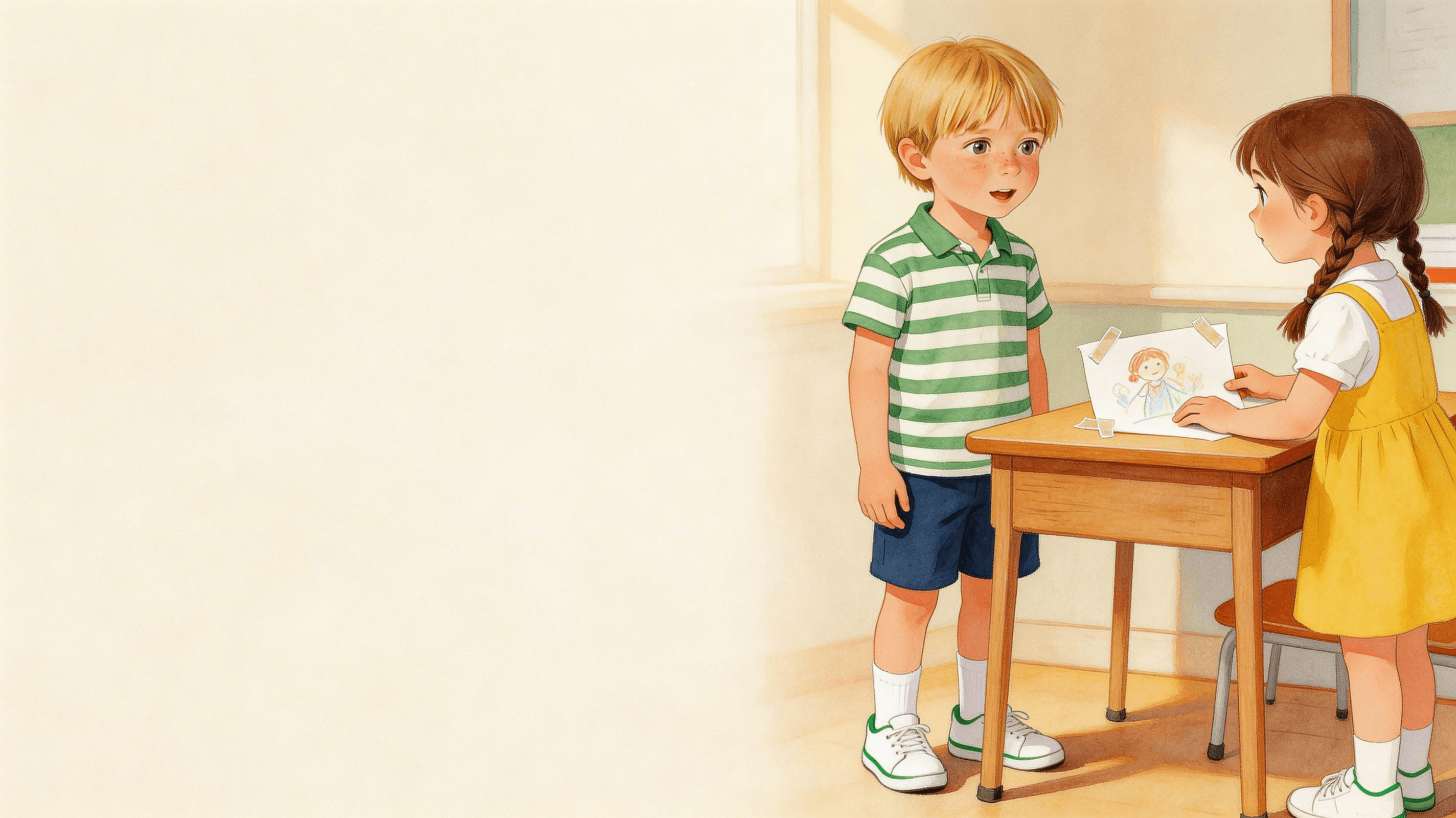 Ilustración de la escena 5: Hugo y las palabras que curaban
