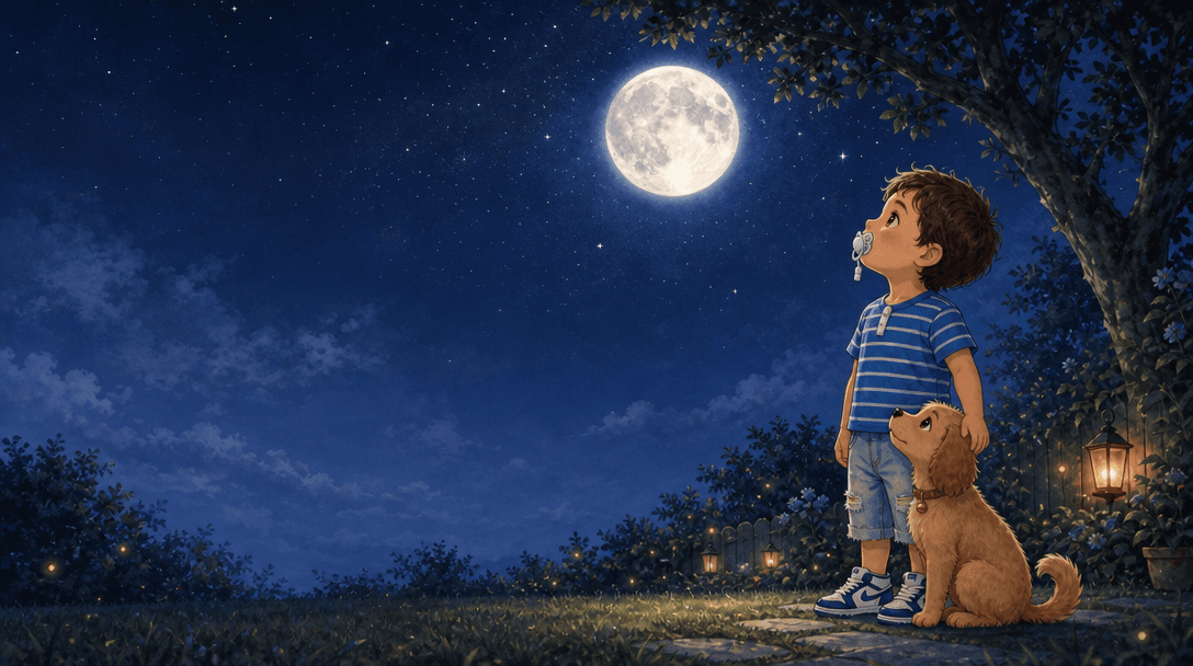 Ilustración de la escena 5: Santiago y la Luna