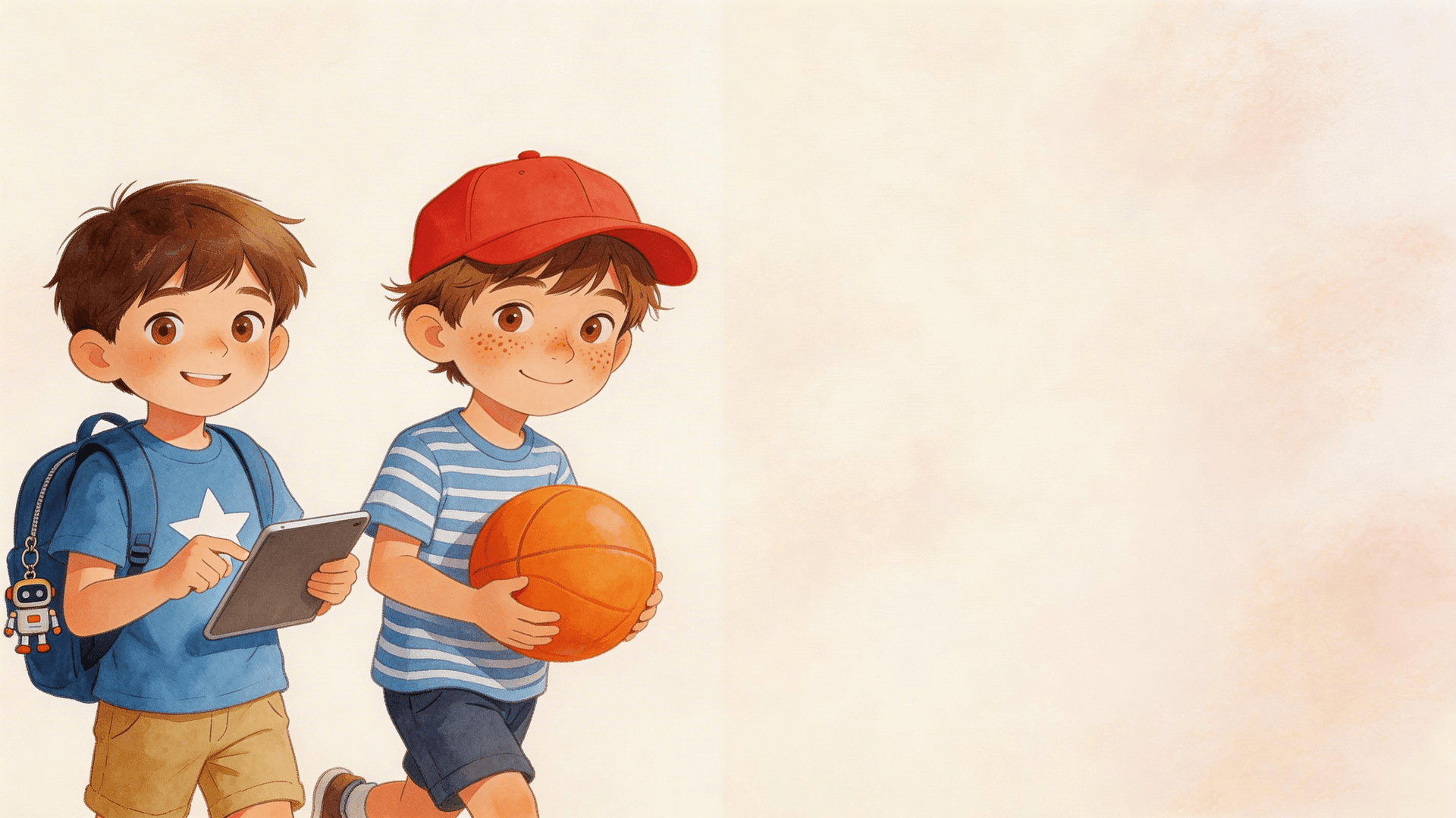 Ilustración de la escena 2: Luca y la pantalla que lo sabía todo