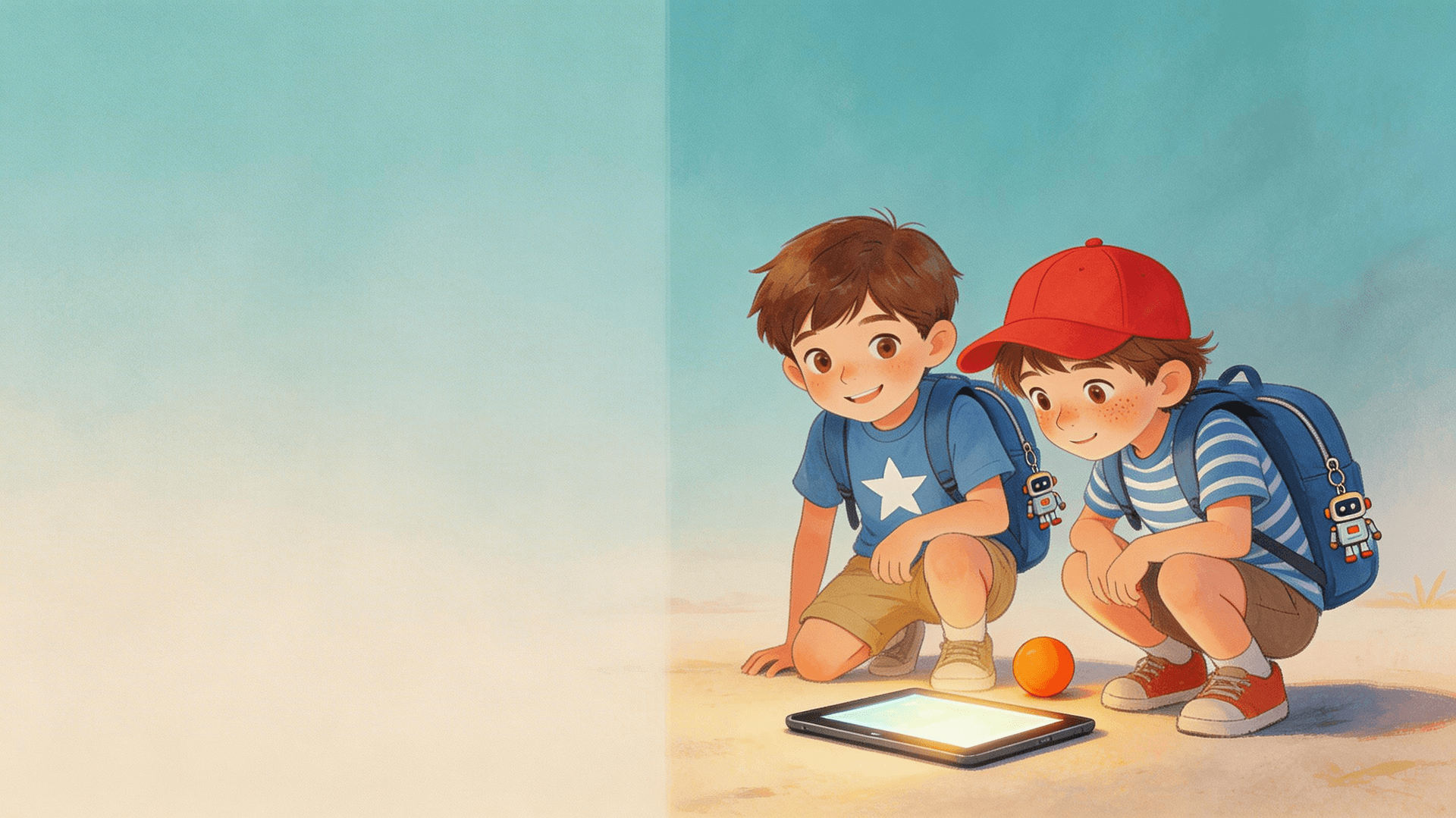 Ilustración de la escena 3: Luca y la pantalla que lo sabía todo