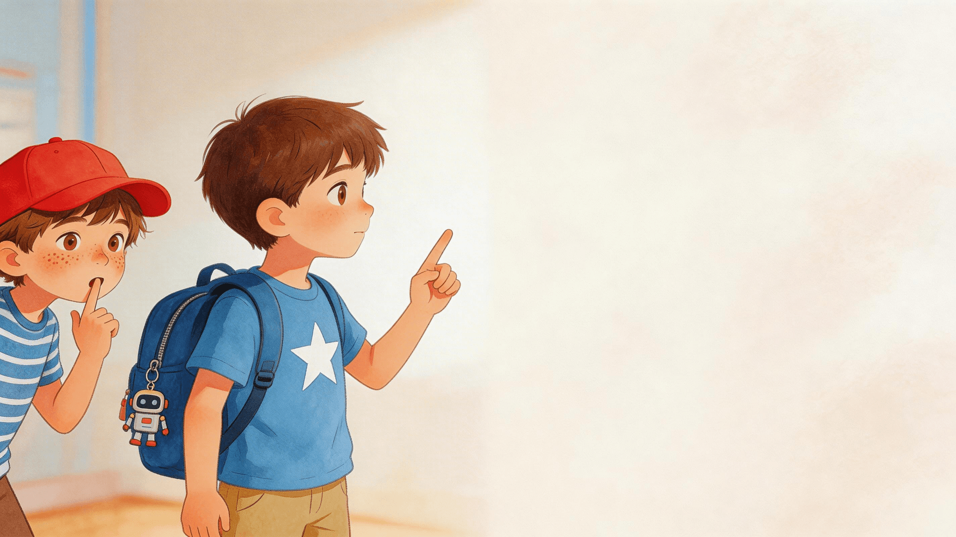 Ilustración de la escena 4: Luca y la pantalla que lo sabía todo