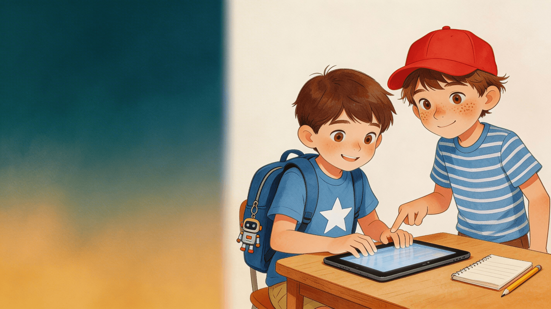 Ilustración de la escena 5: Luca y la pantalla que lo sabía todo