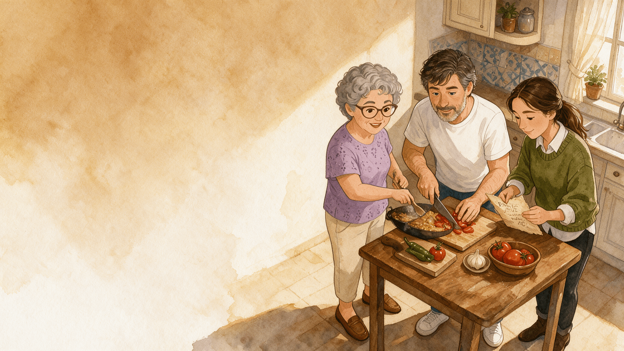 Ilustración de la escena 3: La reserva sigue en pie
