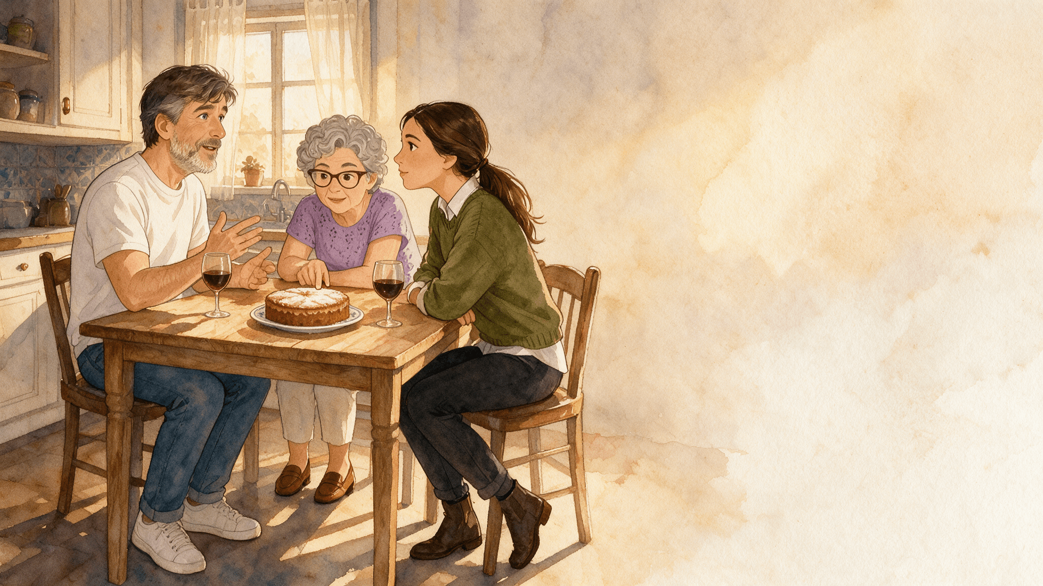 Ilustración de la escena 4: La reserva sigue en pie