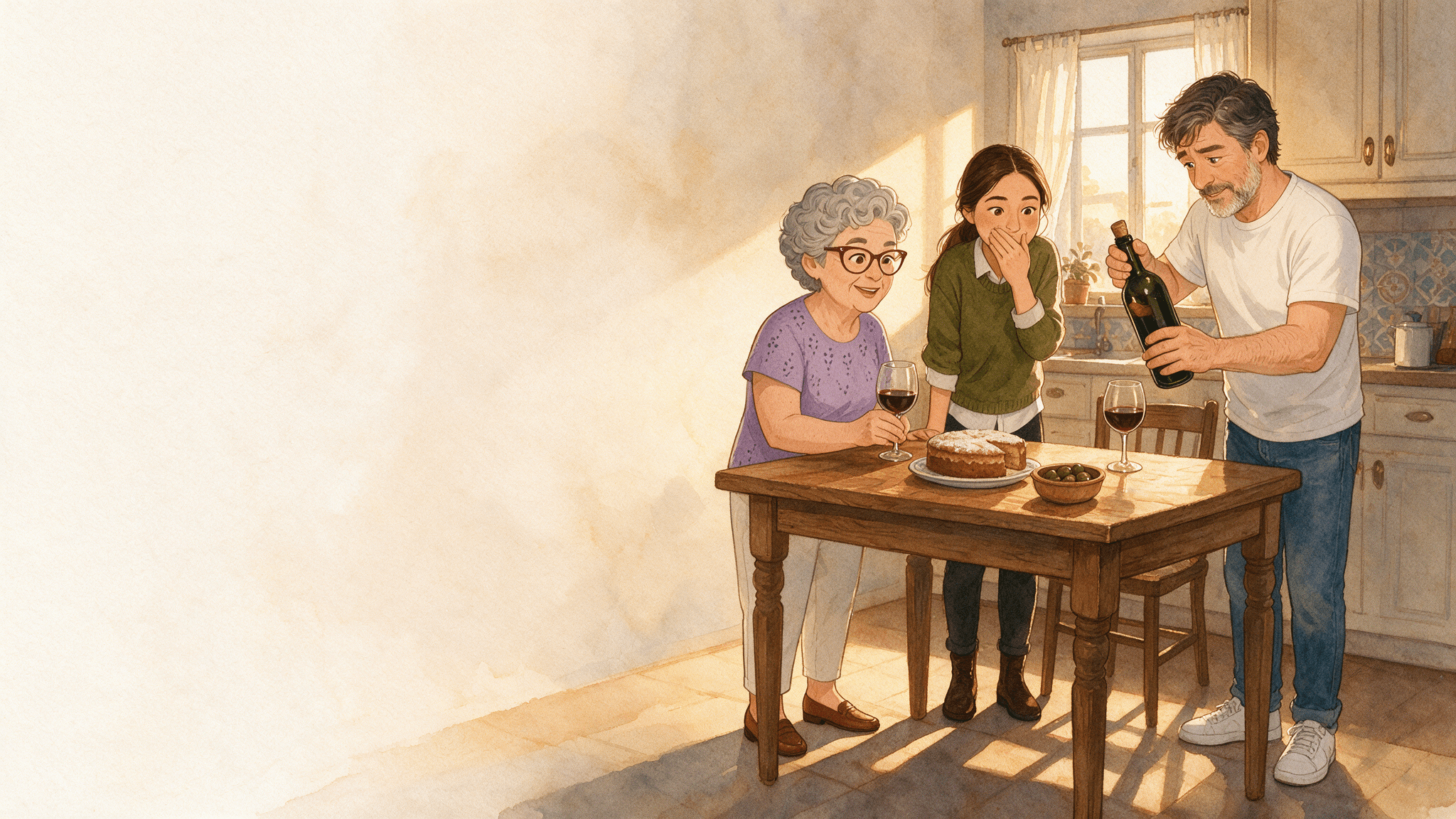 Ilustración de la escena 5: La reserva sigue en pie