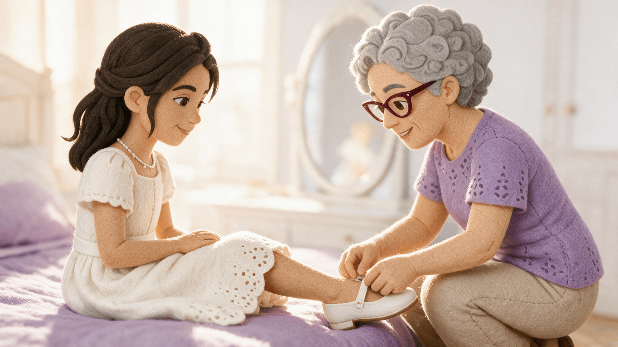 First Communion — One of its illustrated scenes