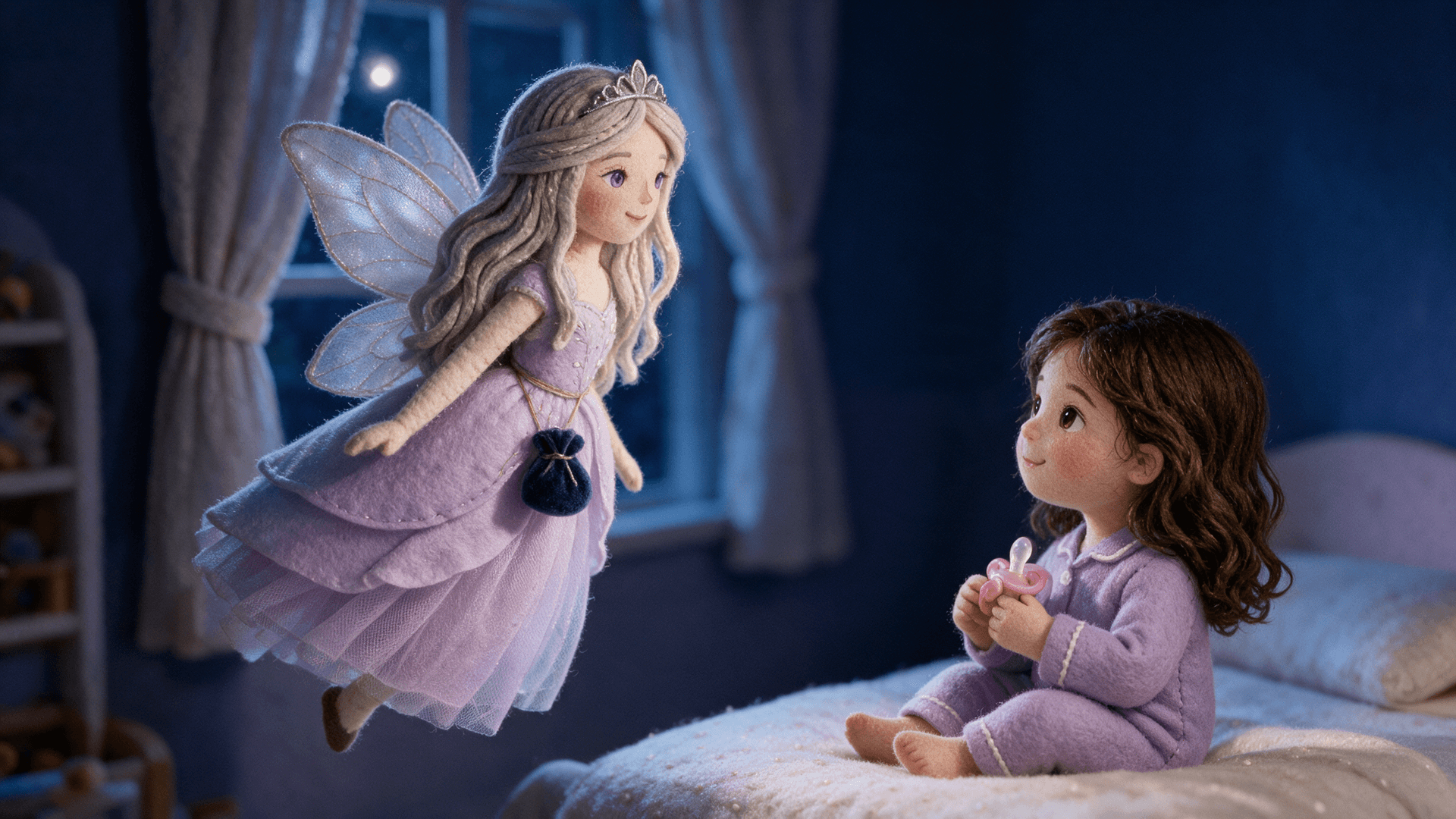 Ilustración de la escena 2: Emma y el Hada de los Chupetes