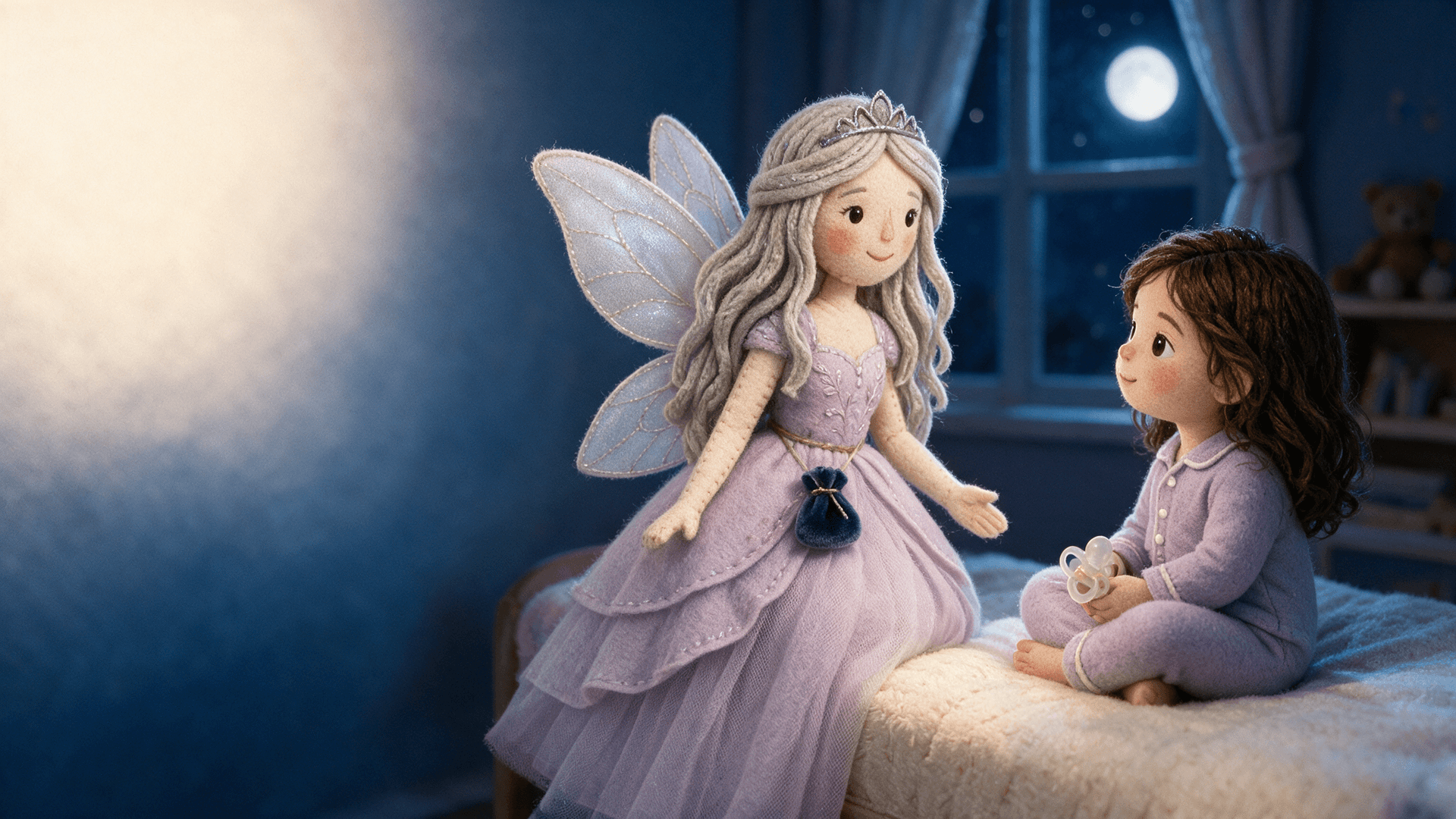 Ilustración de la escena 3: Emma y el Hada de los Chupetes