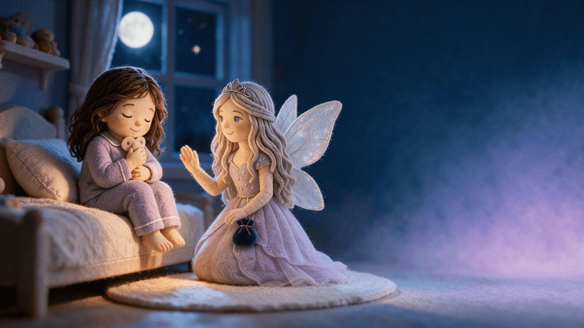 Ilustración de la escena 4: Emma y el Hada de los Chupetes